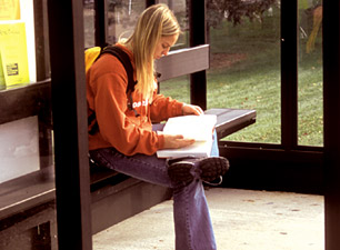 A bus rider 